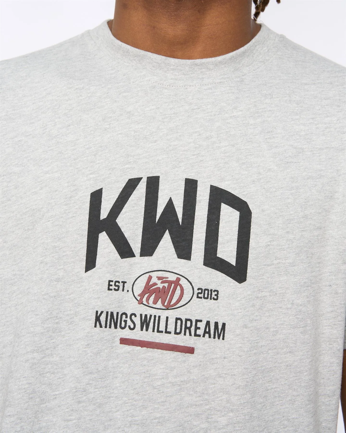 Tattooed T-Shirt Grey Marl sold by Kings Will Dream product image thumbnail 5
