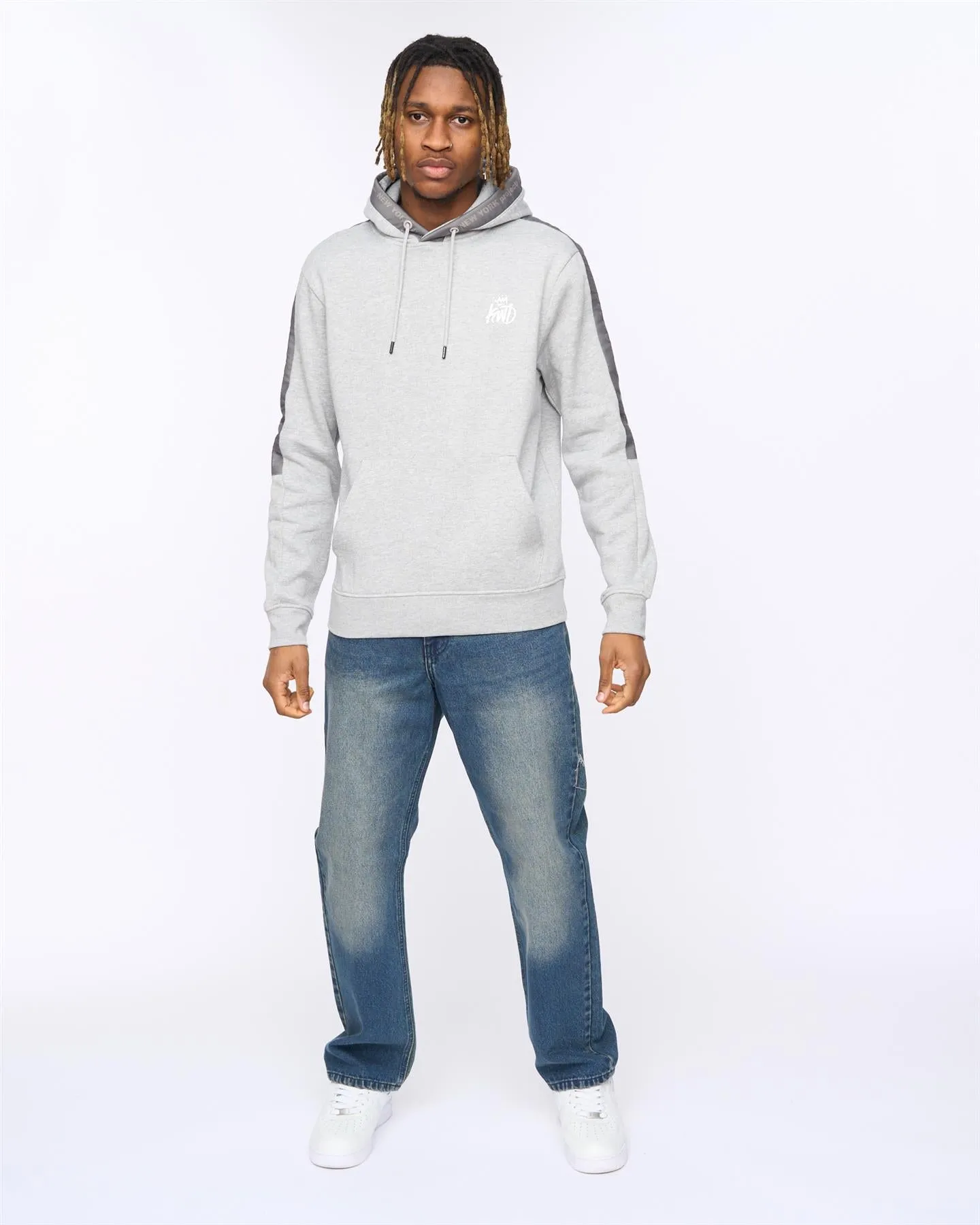 Tapelny Hoodie Grey Marl sold by Kings Will Dream product image thumbnail 3