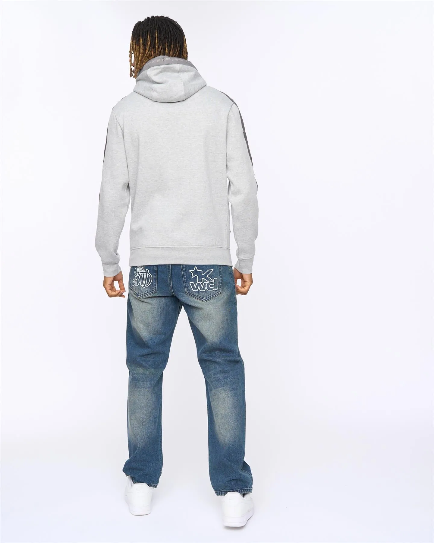 Tapelny Hoodie Grey Marl sold by Kings Will Dream product image thumbnail 4