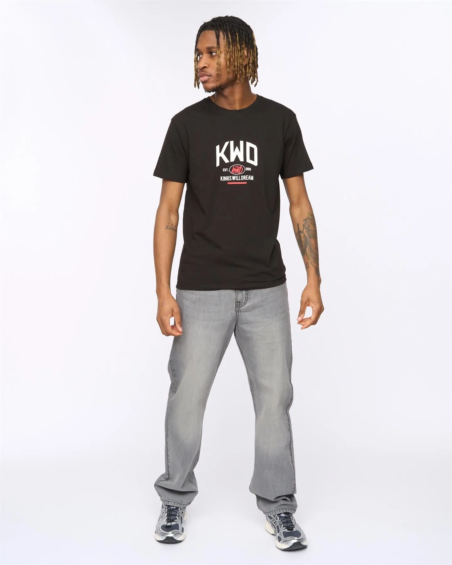Tattooed T-Shirt Black sold by Kings Will Dream product image thumbnail 3