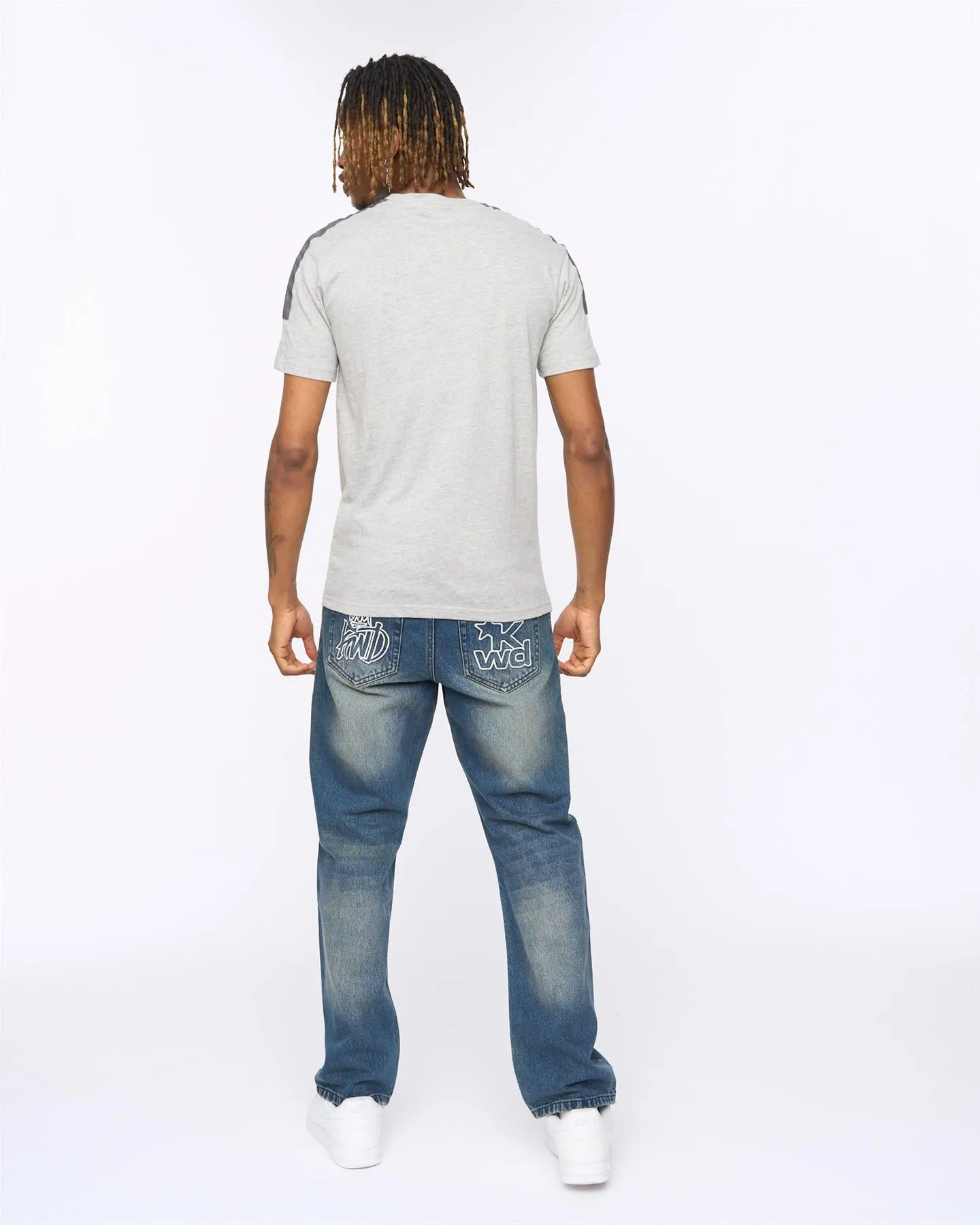 Tapelny T-Shirt Grey Marl sold by Kings Will Dream product image thumbnail 4