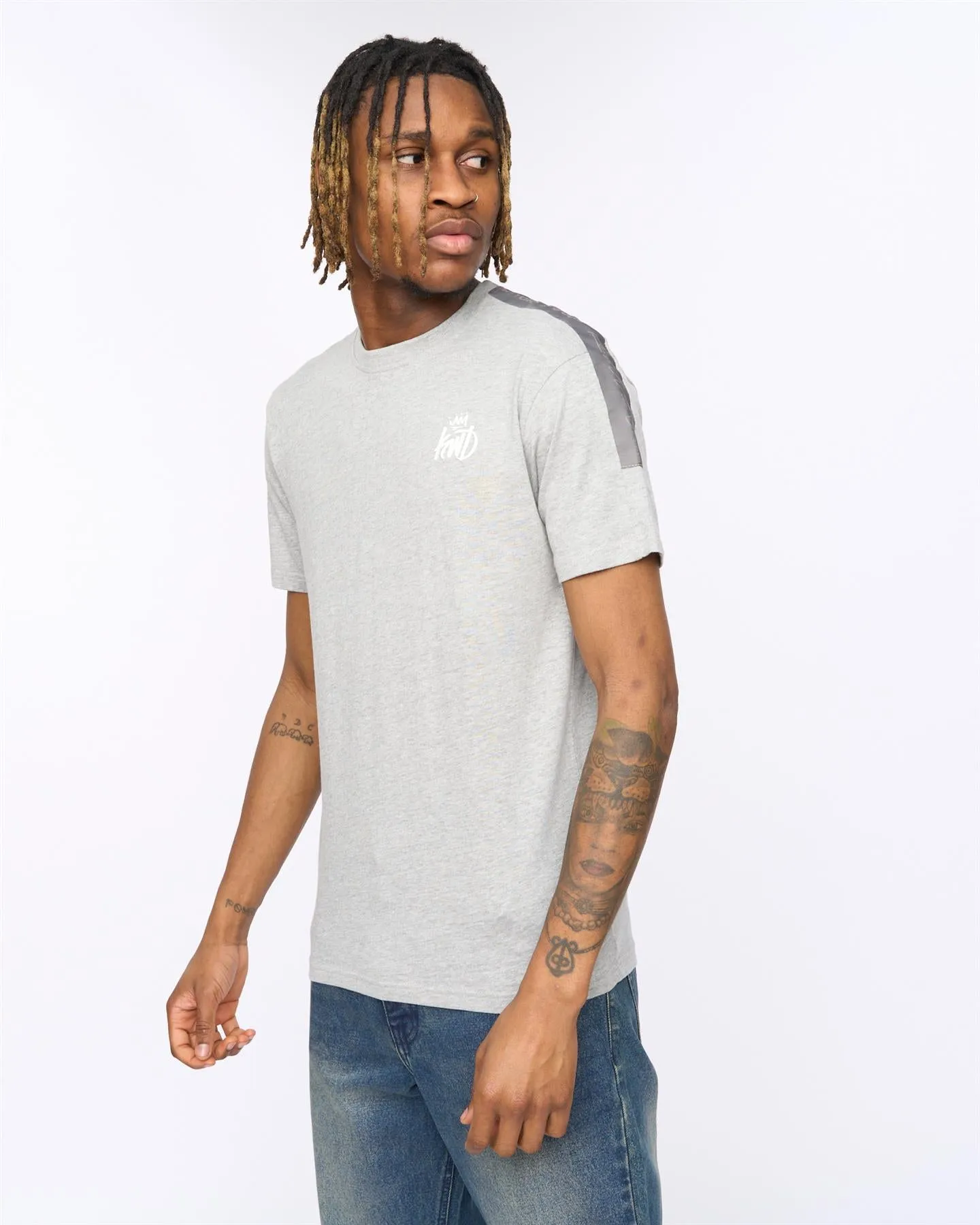 Tapelny T-Shirt Grey Marl sold by Kings Will Dream product image thumbnail 2