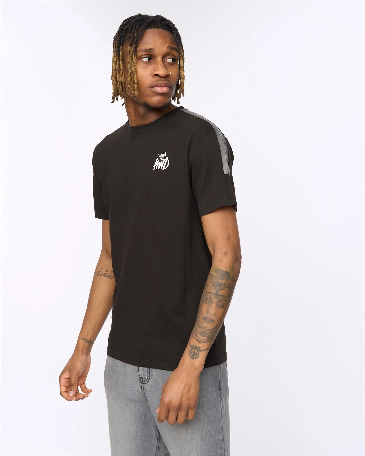 Tapelny T-Shirt Black sold by Kings Will Dream product image thumbnail 2