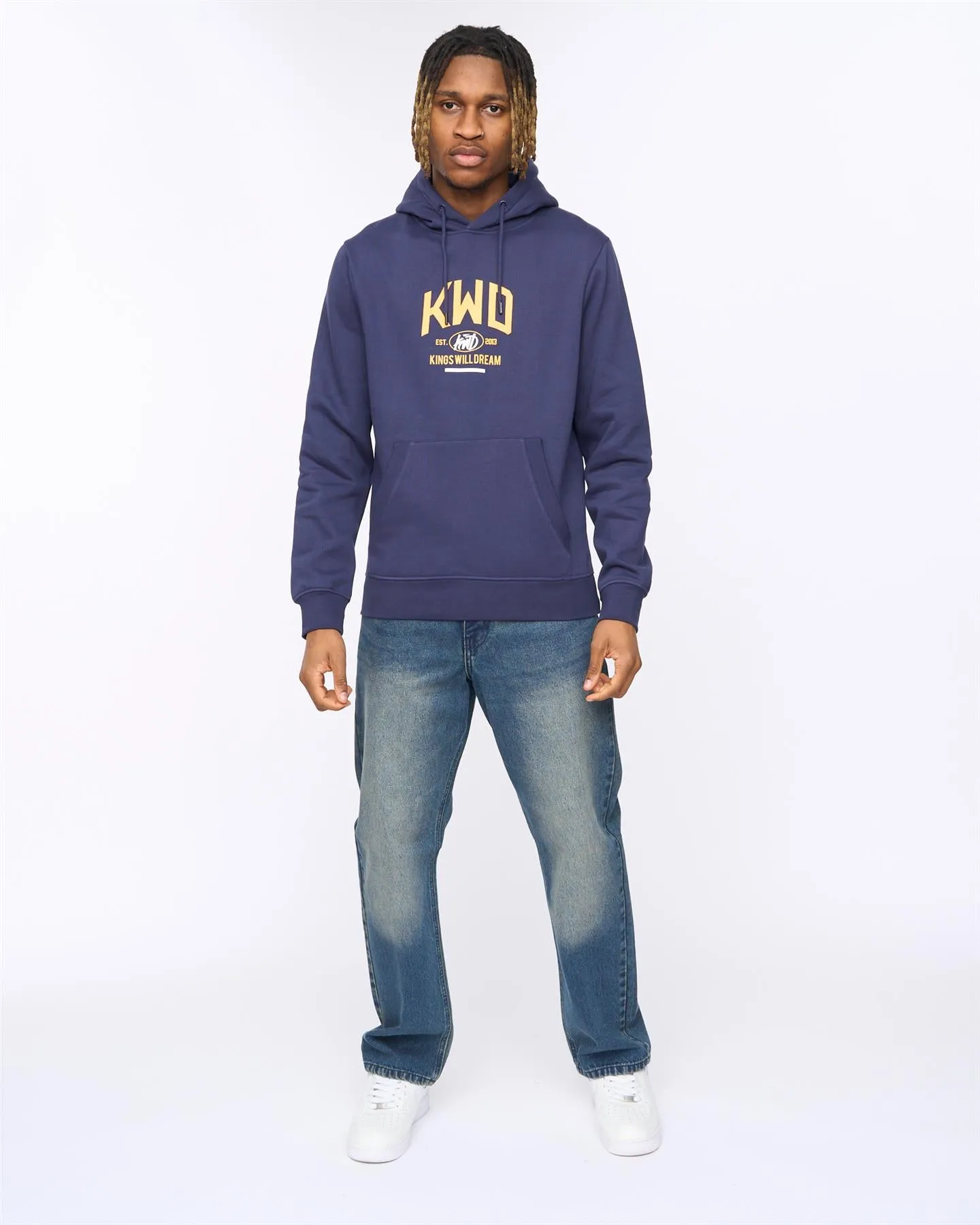 Tattooed Hoodie Navy sold by Kings Will Dream product image thumbnail 3
