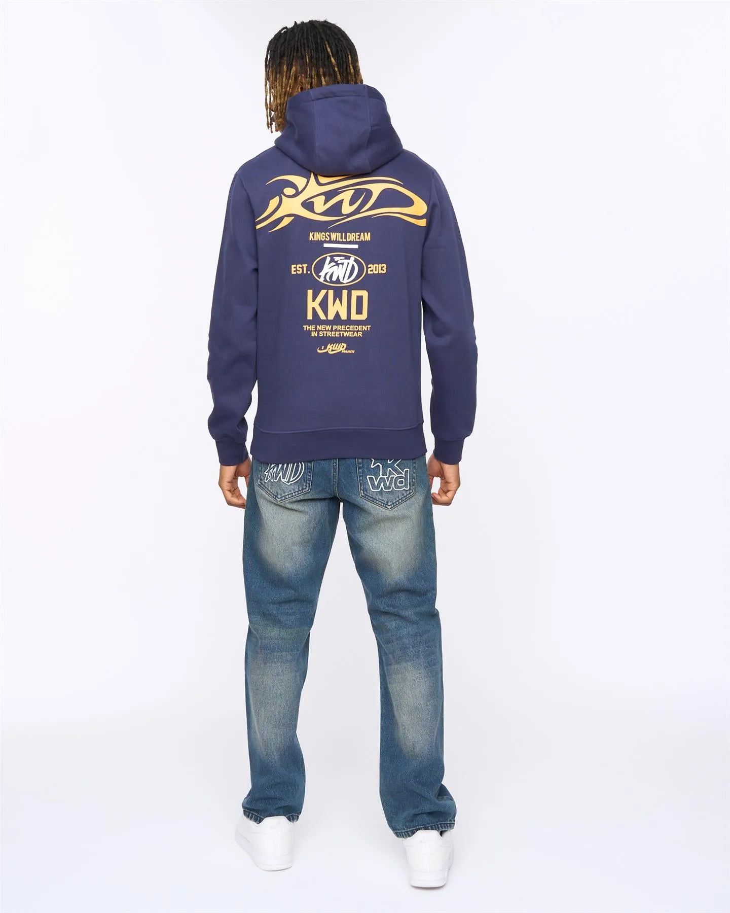 Tattooed Hoodie Navy sold by Kings Will Dream product image thumbnail 4