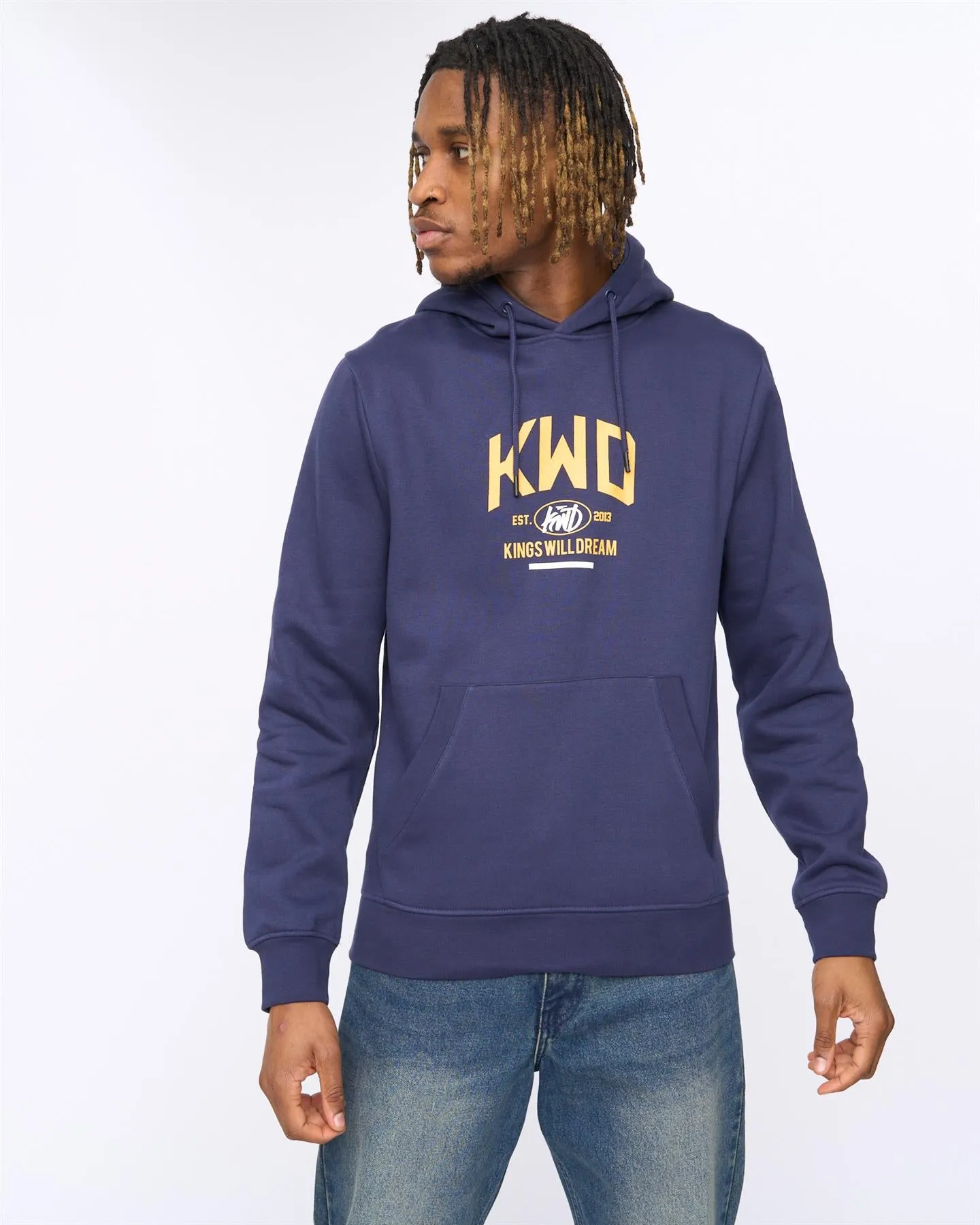 Tattooed Hoodie Navy sold by Kings Will Dream