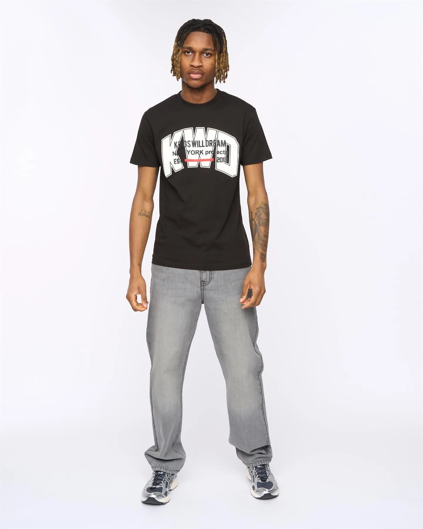 Typeover T-Shirt Black sold by Kings Will Dream product image thumbnail 3