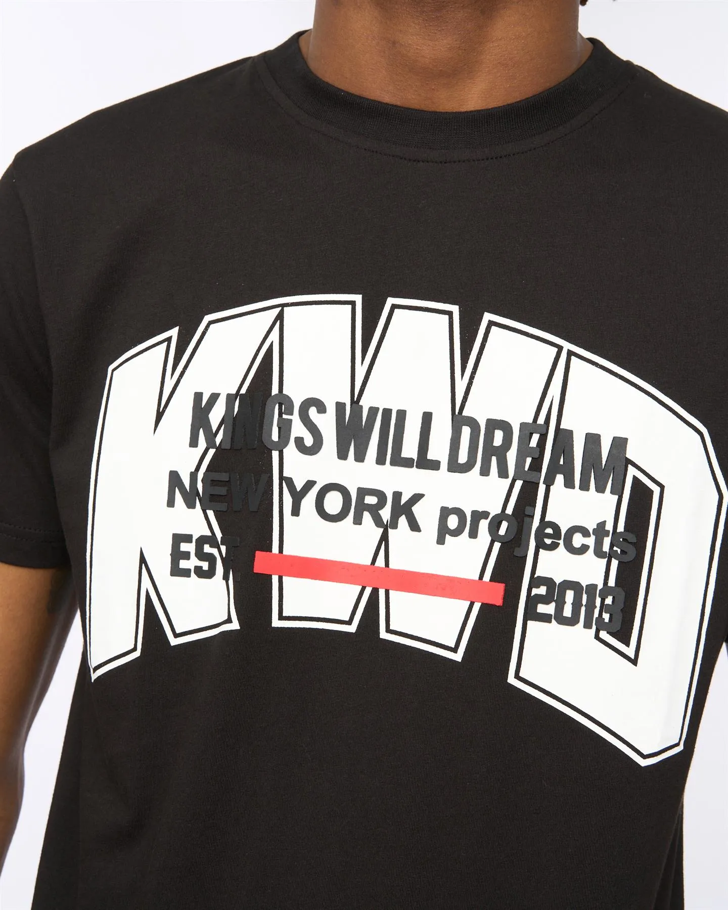 Typeover T-Shirt Black sold by Kings Will Dream product image thumbnail 5