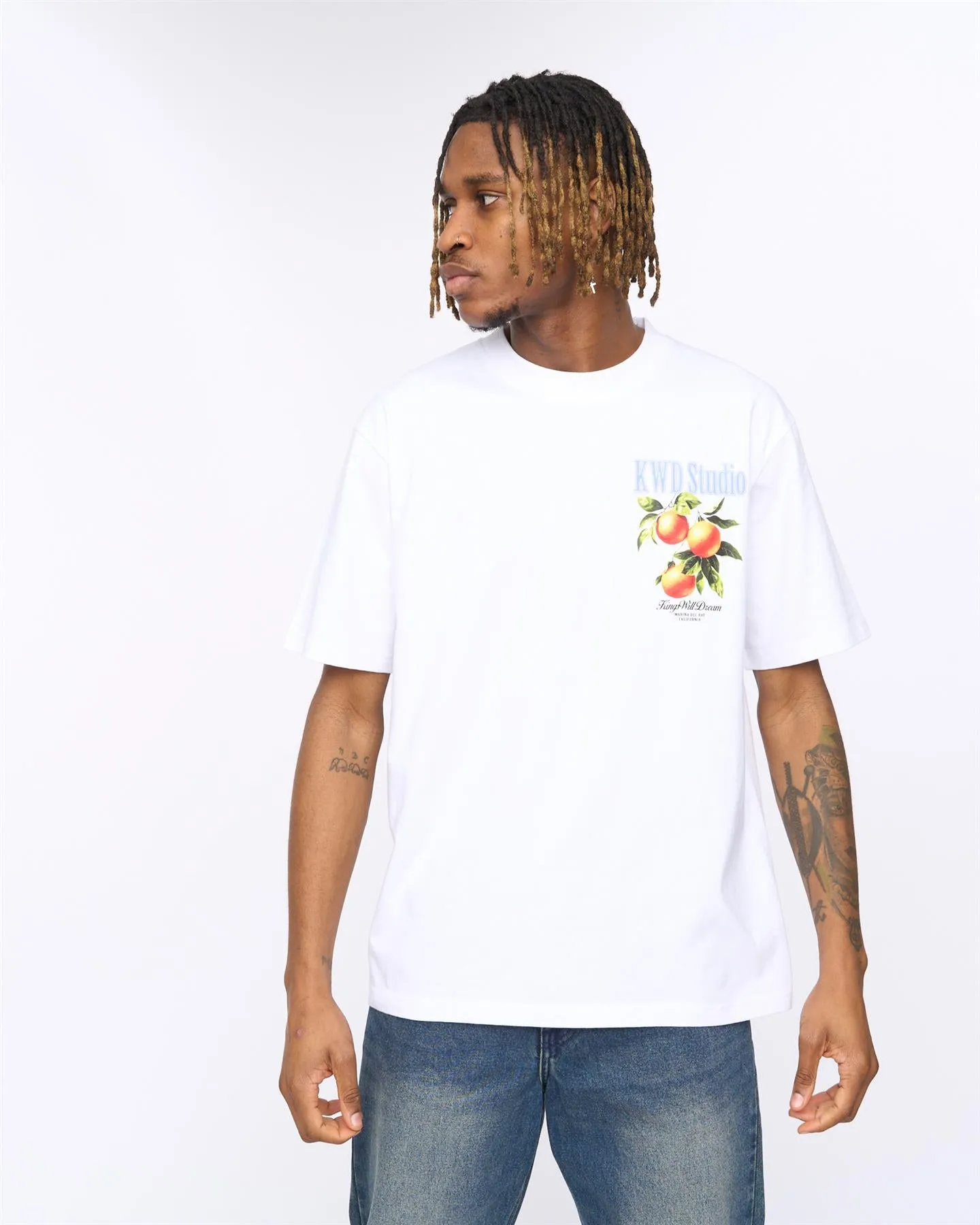 Citrus Oversized T-Shirt White sold by Kings Will Dream product image thumbnail 2