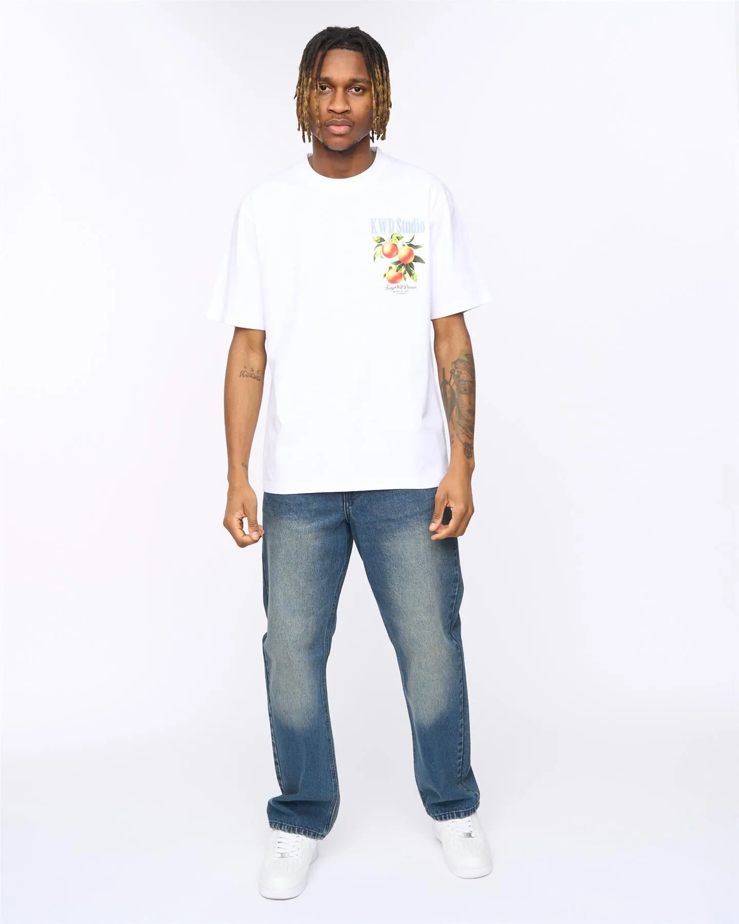 Citrus Oversized T-Shirt White sold by Kings Will Dream product image thumbnail 3