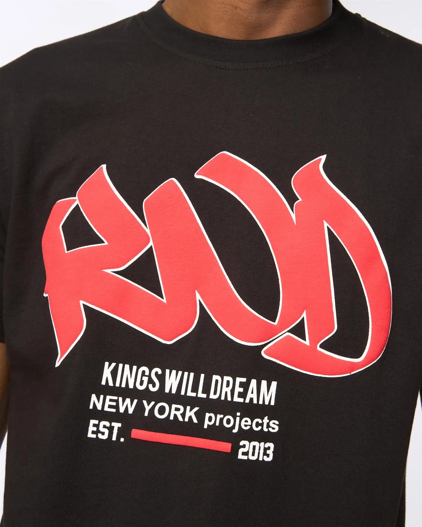Markered T-Shirt Black sold by Kings Will Dream product image thumbnail 5