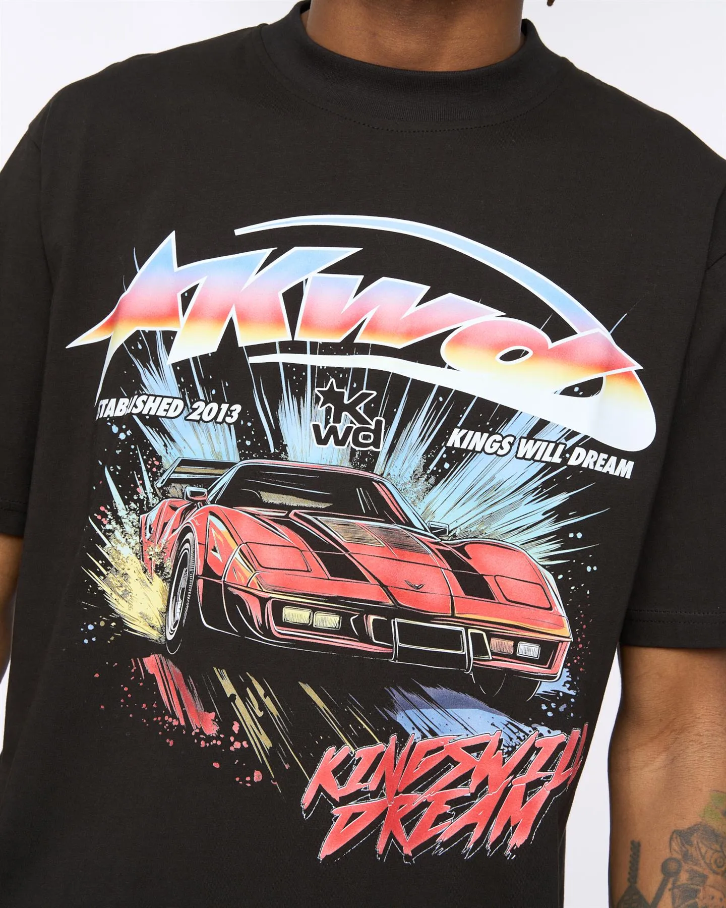 Fastlane T-Shirt Black sold by Kings Will Dream product image thumbnail 5