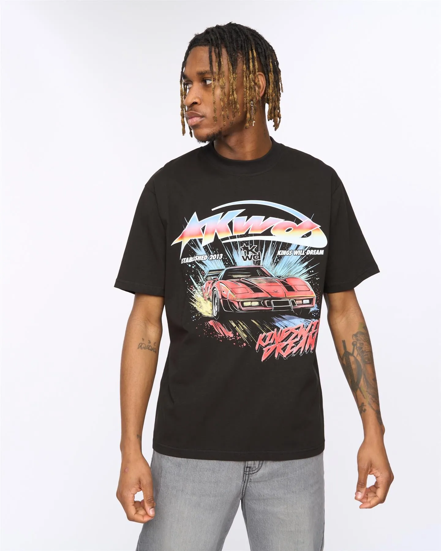 Fastlane T-Shirt Black sold by Kings Will Dream product image thumbnail 2