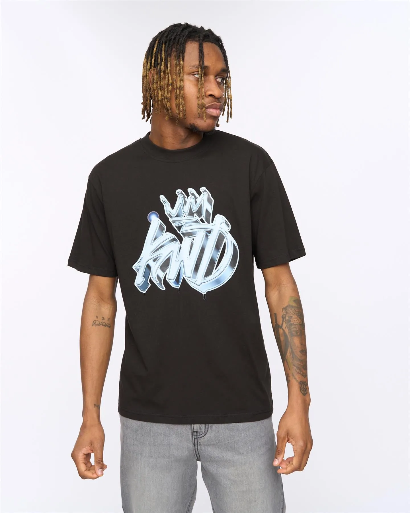 Dimenshed T-Shirt Black sold by Kings Will Dream product image thumbnail 2