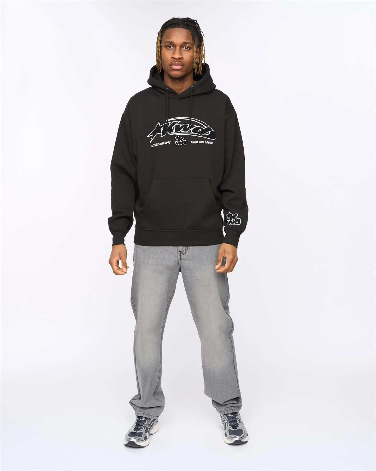 Dashed Hoodie Black sold by Kings Will Dream product image thumbnail 3
