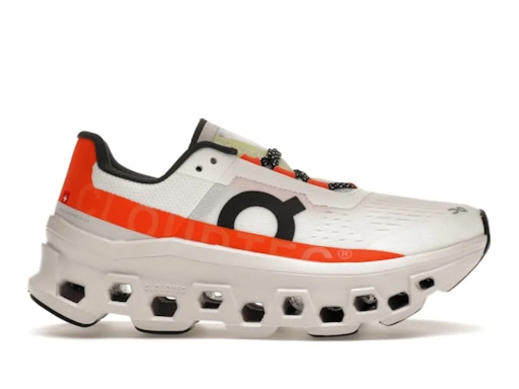 On Running Cloudmonster Undyed-White Flame (Women's) sold by Addict Sneakers