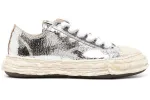 Maison Mihara Yasuhiro Peterson OG Sole Leather Low Cracking Leather Silver sold by Addict Sneakers