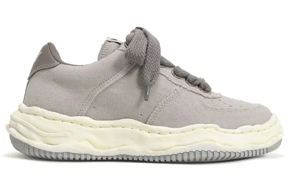 Maison Mihara Yasuhiro Wayne OG Sole Washed Canvas Low Grey sold by Addict Sneakers