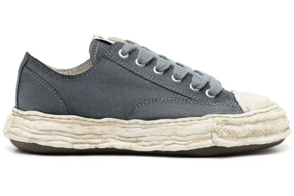 Maison Mihara Yasuhiro Peterson 23 OG Sole Canvas Low Garment Dyed Black sold by Addict Sneakers