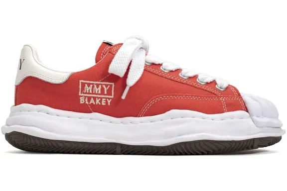 Maison Mihara Yasuhiro Blakey OG Sole Canvas Low Red sold by Addict Sneakers