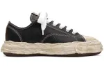 Maison Mihara Yasuhiro Peterson OG Sole Leather Low Cracking Leather Black White sold by Addict Sneakers