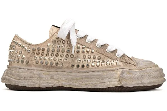 Maison Mihara Yasuhiro Peterson 23 OG Sole Studded Canvas Low White sold by Addict Sneakers
