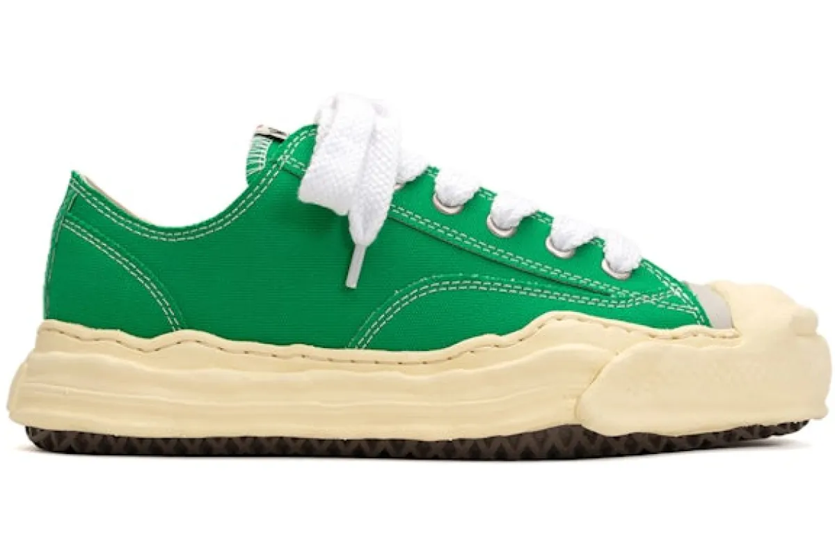 Maison Mihara Yasuhiro Hank Vintage Sole Canvas Low Green sold by Addict Sneakers