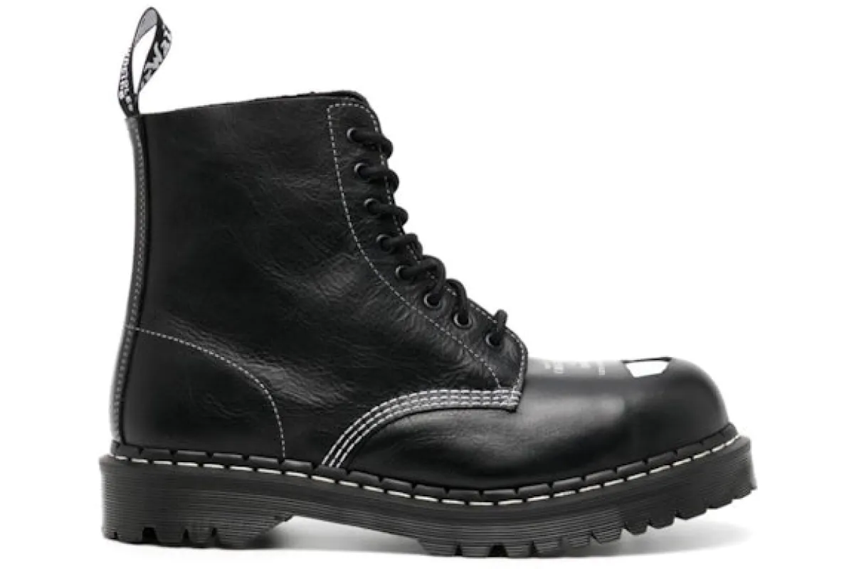 Dr. Martens 1460 Pascal Bex Exposed Steel Toe Lace Up Boots Black sold by Addict Sneakers