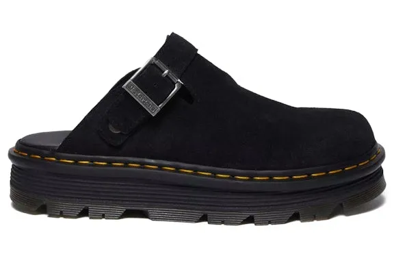 Dr. Martens Zebzag Suede Slingback Platform Mule Black sold by Addict Sneakers