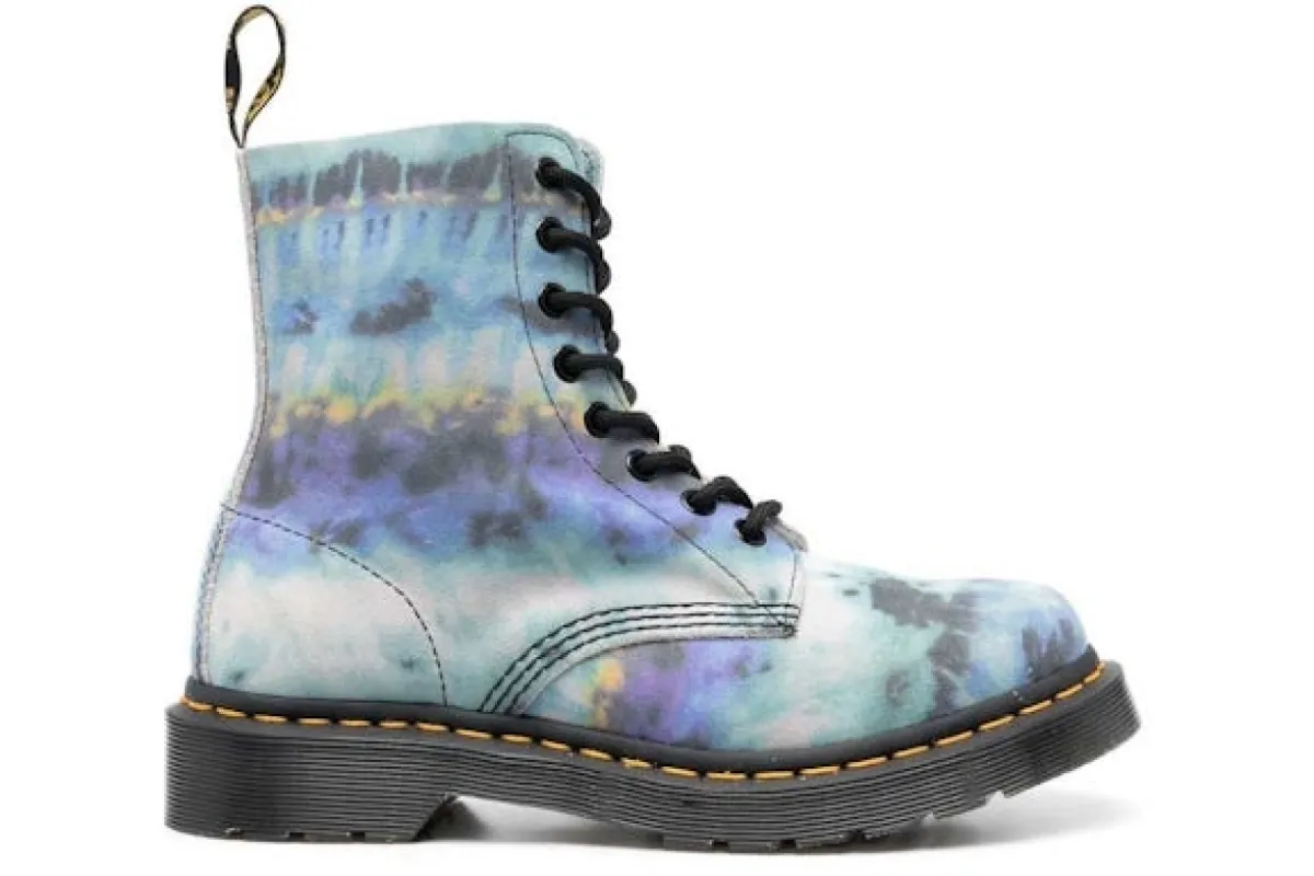 Dr. Martens 1460 Pascal Leather Lace Up Boot Blue Summer Tie Dye (Women's) sold by Addict Sneakers