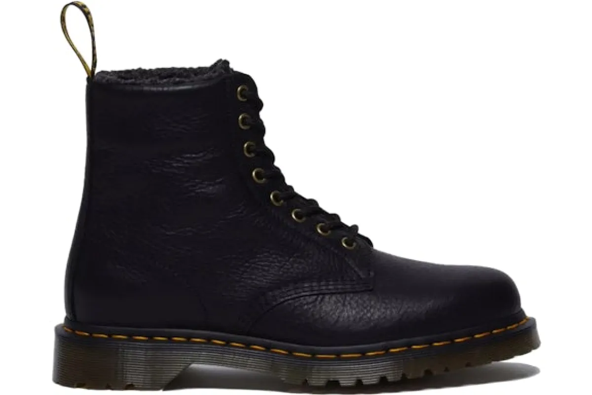 Dr. Martens 1460 Faux Fur Lined Boot Black sold by Addict Sneakers