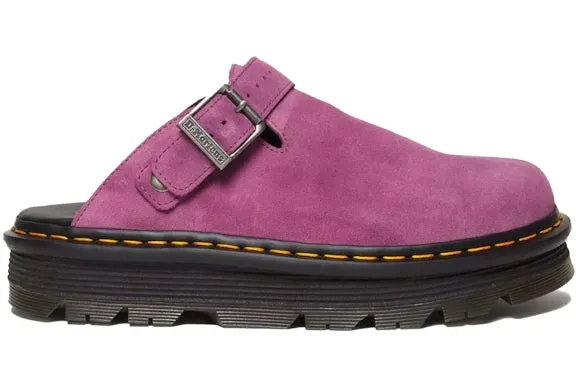 Dr. Martens Zebzag Suede Slingback Platform Mule Muted Purple sold by Addict Sneakers