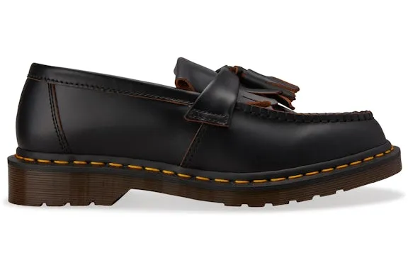 Dr. Martens Adrian Vintage Tassel Loafer Black Quilon sold by Addict Sneakers
