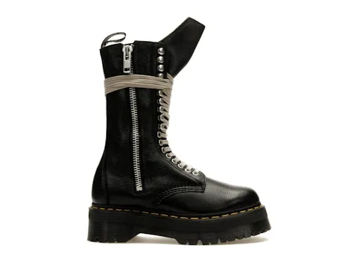 Dr. Martens 1918 Quad Leather Sole Calf Length Boot Rick Owens Black (Women's) sold by Addict Sneakers