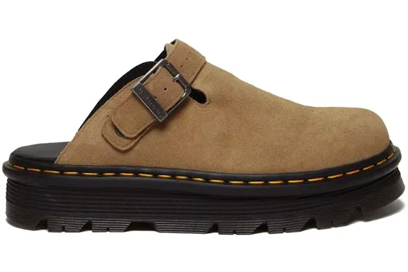 Dr. Martens Zebzag Suede Slingback Platform Mule Savannah Tan sold by Addict Sneakers