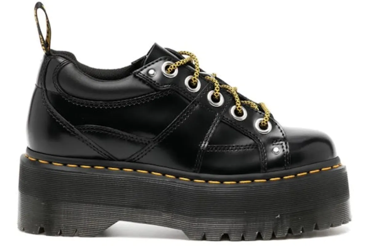 Dr. Martens 5-Eye Max Buttero Platform Black sold by Addict Sneakers