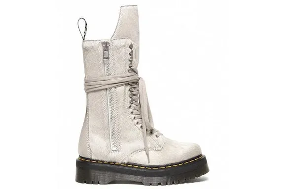Dr. Martens 1918 Ro Hair On Lace Up Strobe Calf Length Platform Boot Rick Owens sold by Addict Sneakers
