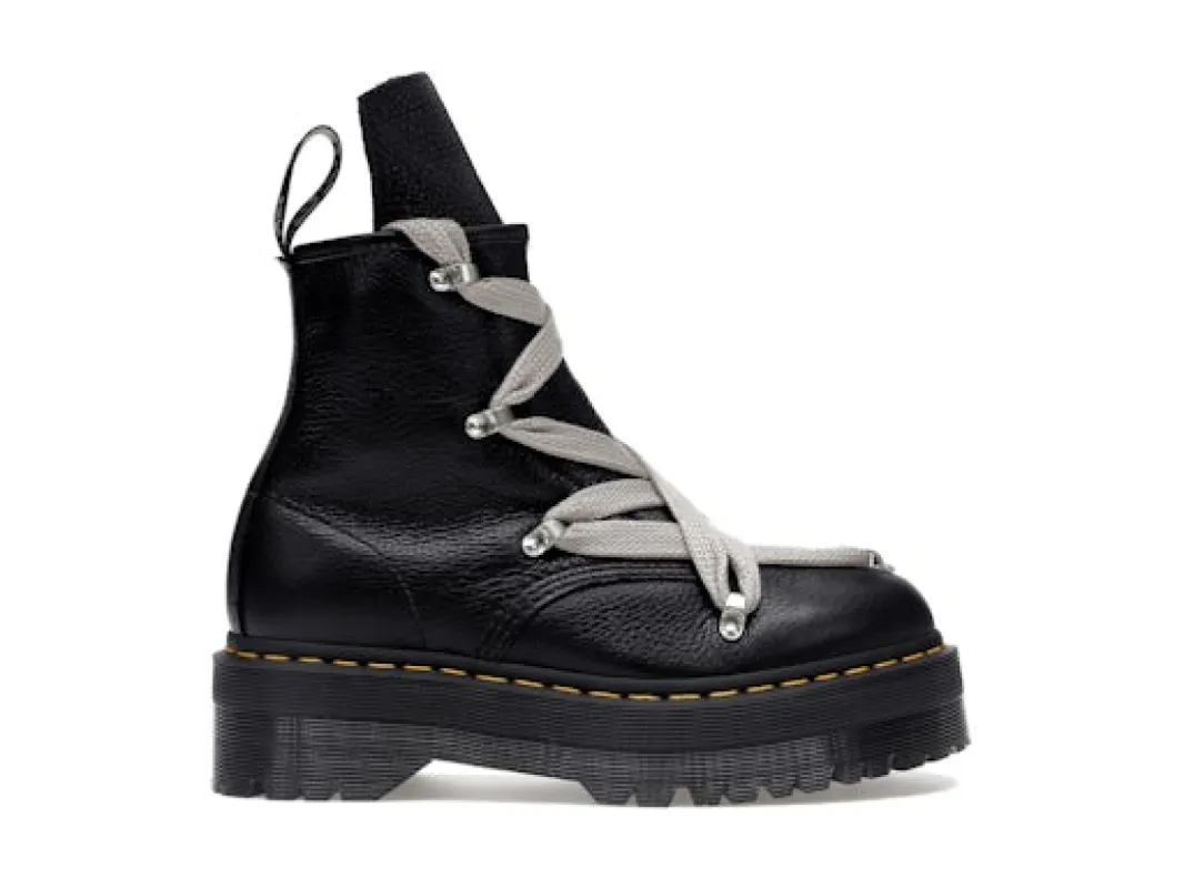 Dr. Martens 1460 Quad Leather Sole Pentagram Jumbo Lace Boot Rick Owens Black sold by Addict Sneakers