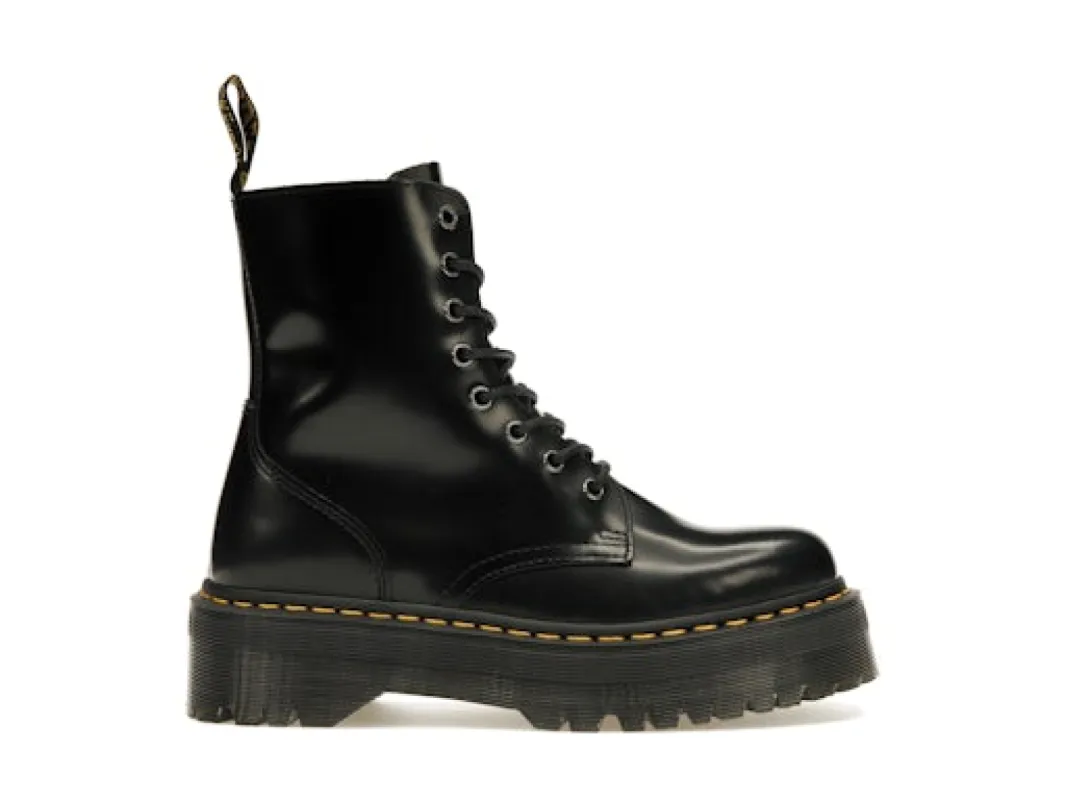 Dr. Martens Jadon Platform Boots Black Smooth Leather sold by Addict Sneakers