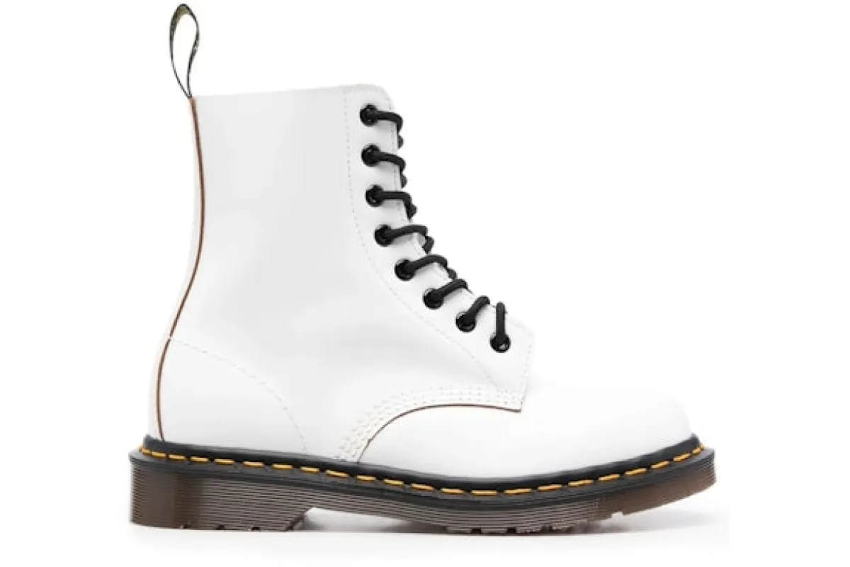 Dr. Martens 1460 Vintage Lace Up Boots White Quilon sold by Addict Sneakers
