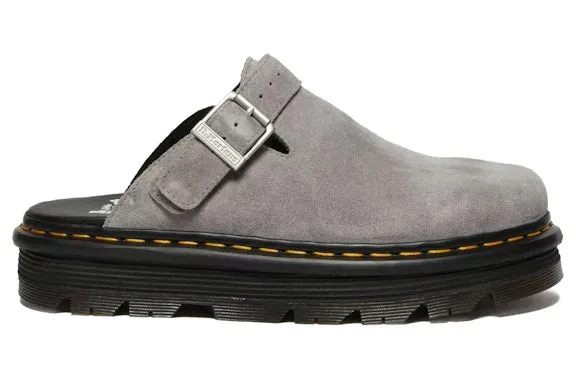 Dr. Martens Zebzag Suede Slingback Platform Mule Grey sold by Addict Sneakers