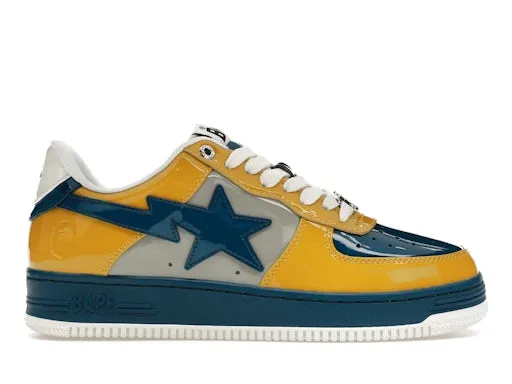 A Bathing Ape Bape Sta Nostalgic Blue Yellow sold by Addict Sneakers