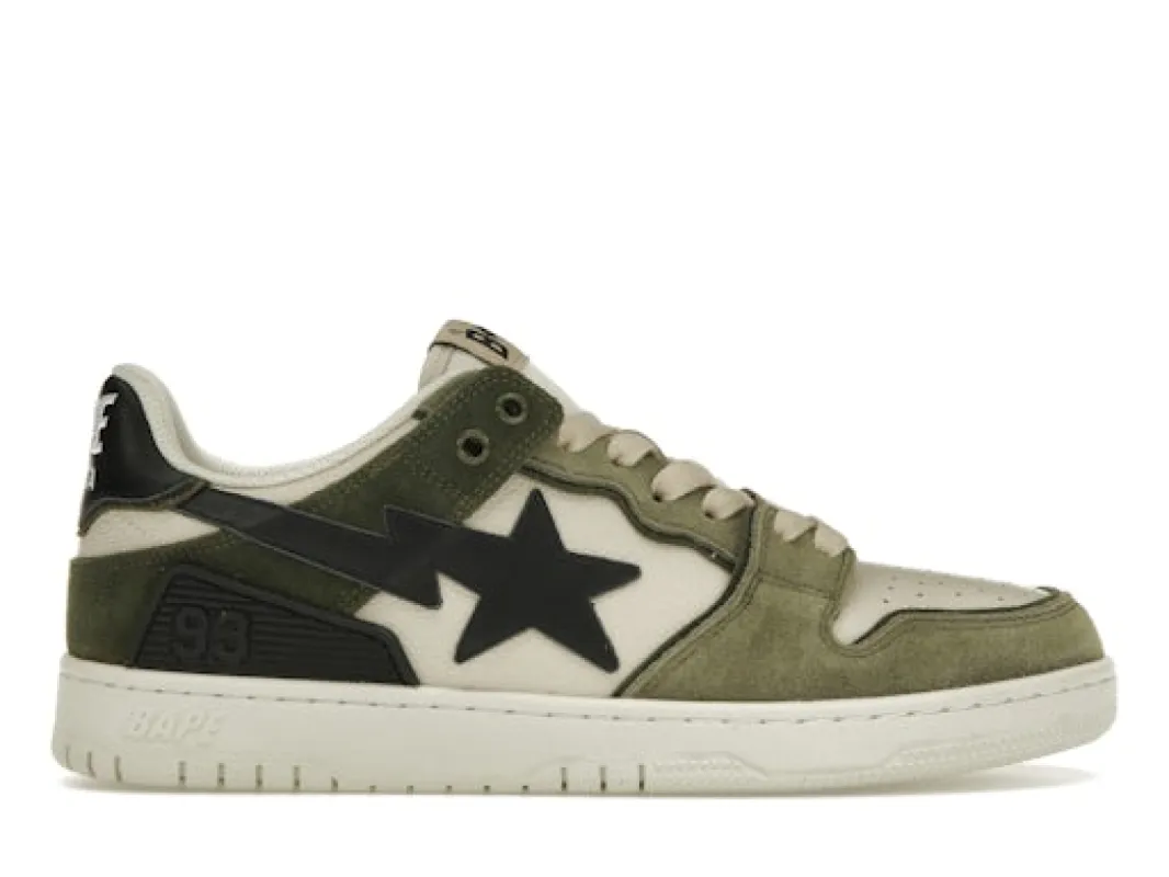 A Bathing Ape Bape SK 8 Sta Olive (2022) sold by Addict Sneakers