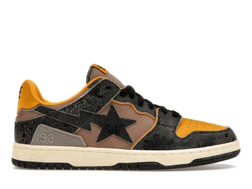 A Bathing Ape Bape SK 8 Sta Vintage Black Yellow sold by Addict Sneakers