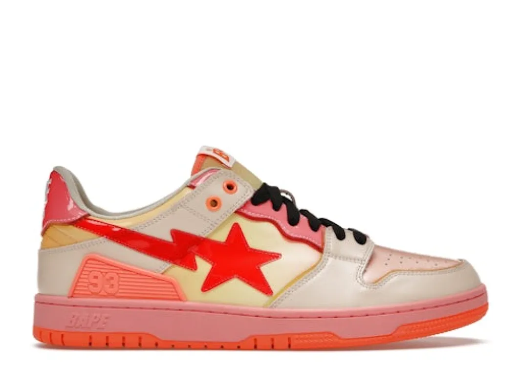 A Bathing Ape Bape SK 8 Sta Orange sold by Addict Sneakers