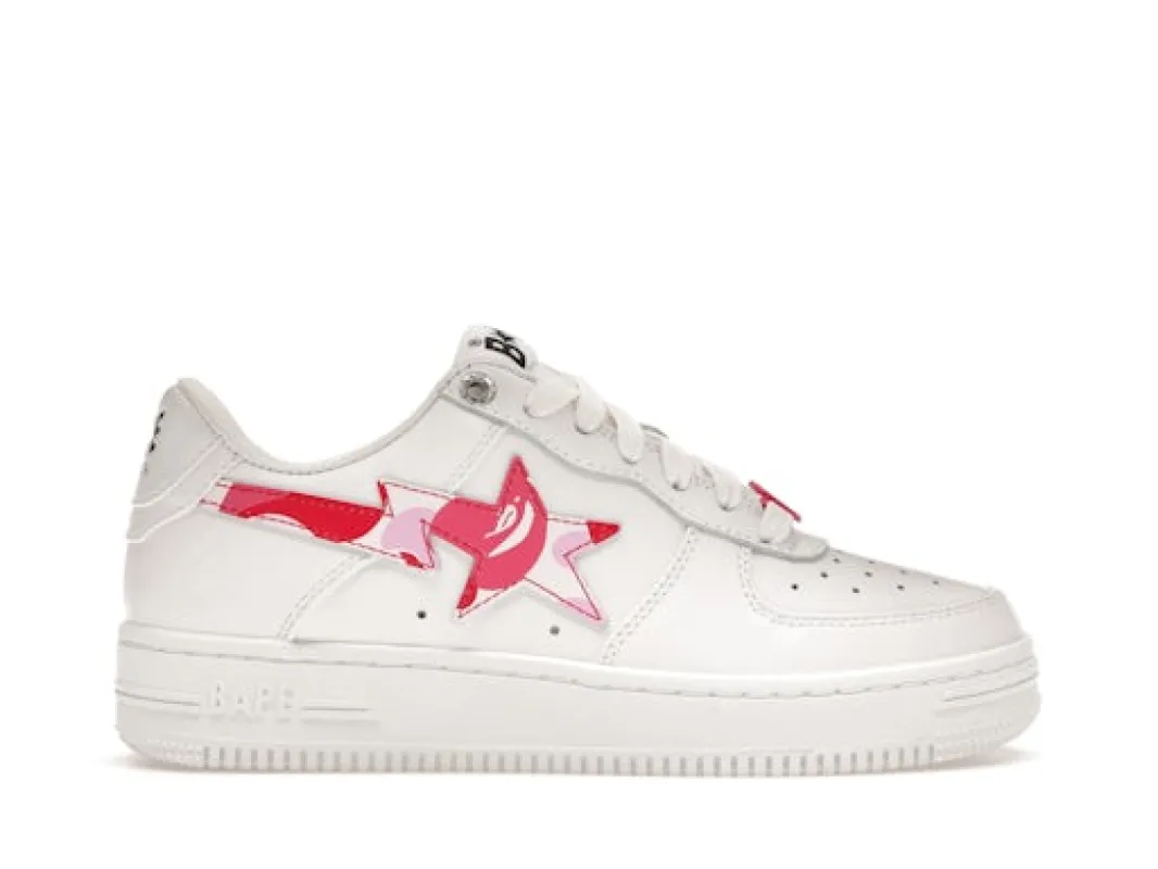 A Bathing Ape Bape Sta Low ABC Camo White Pink (2022) sold by Addict Sneakers