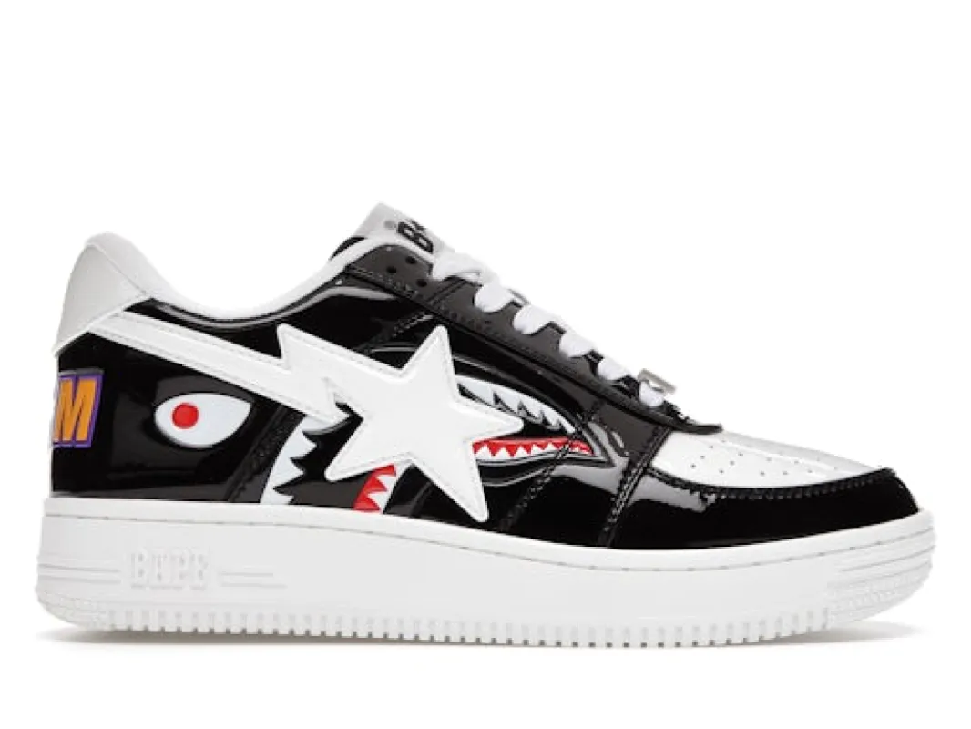 A Bathing Ape Bape Sta Low Color Block Shark Black sold by Addict Sneakers