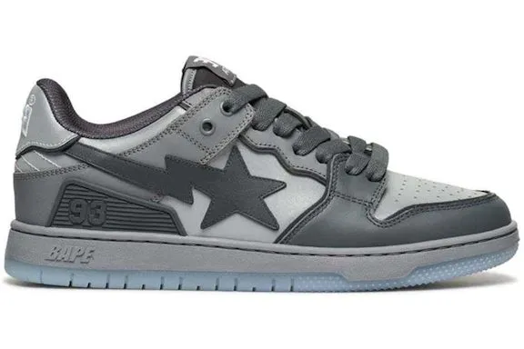 A Bathing Ape Bape SK 8 Sta#5 Grey sold by Addict Sneakers