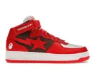 A Bathing Ape Bape Sta Mid Red (2022) sold by Addict Sneakers