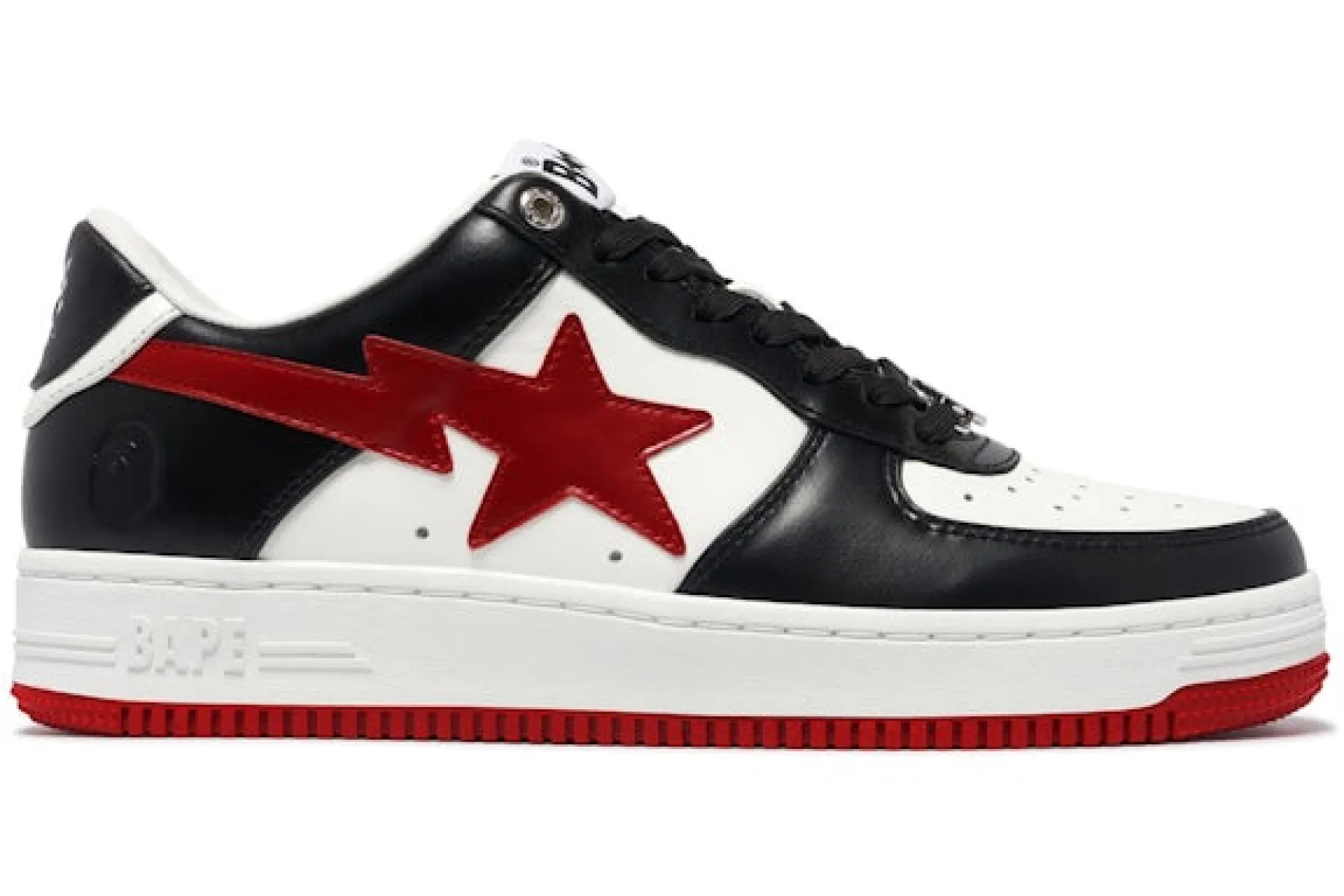 A Bathing Ape Bape Sta#3 M 2 White Black Red sold by Addict Sneakers